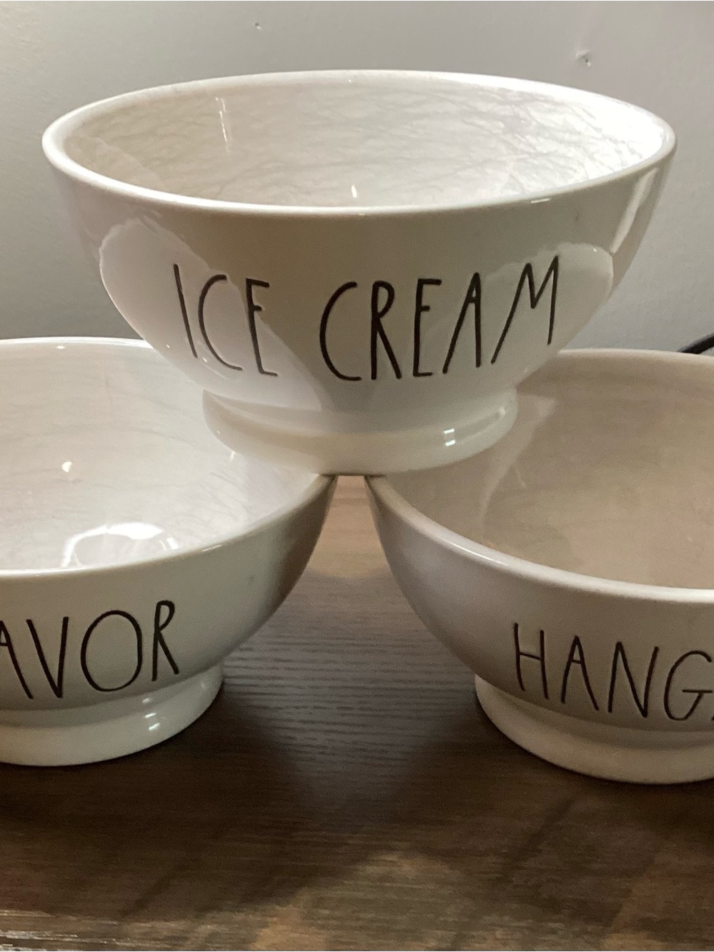 Rae Dunn White Ceramic Serving Bowls